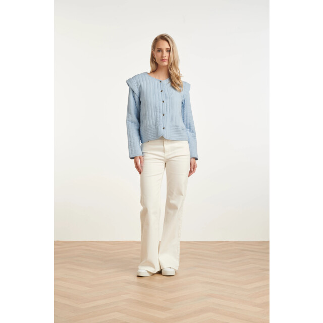 Smashed Lemon Gevoerde jasje met structuur en knoopsluiting | 8718679020176 large