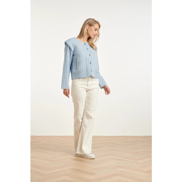 Smashed Lemon Gevoerde jasje met structuur en knoopsluiting | 8718679020176 large