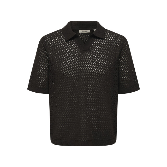 Only & Sons Onsnyle life reg 5 ss split polo kn 22039059 large