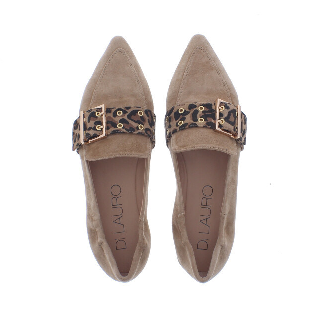 Di Lauro Diomira spits gespband | maat: | kleur: | dames loafers | materiaal: suède 111084 large