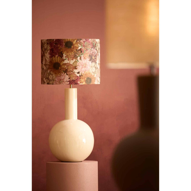 Light & Living Lampvoet benao glanzend crème Ø31x53cm 3513827 large