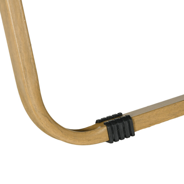 4goodz 2x campingstoelen laag model leuningen donker/bruin 3533405 large