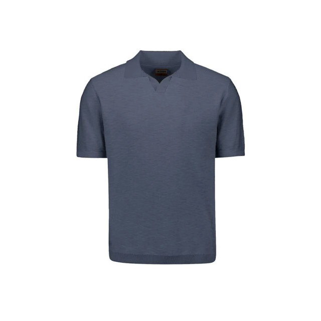 No Excess Pullover short sleeve v-polo slub night 31240266SN-078 large