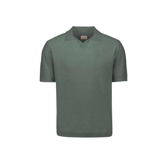 No Excess Pullover short sleeve v-polo slub dark steel 31240266SN-124 large