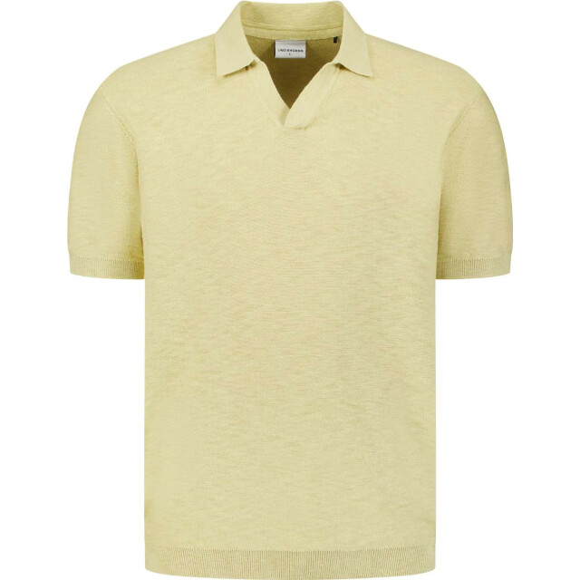 No Excess Pullover short sleeve v-polo slub yellow 31240266SN-070 large