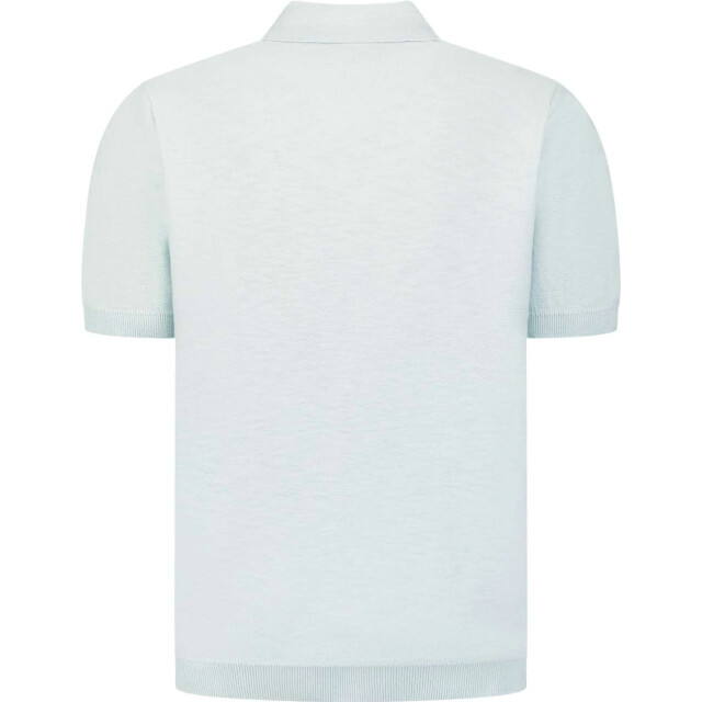 No Excess Pullover short sleeve v-polo slub sky 31240266SN-134 large