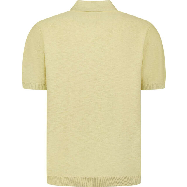 No Excess Pullover short sleeve v-polo slub yellow 31240266SN-070 large