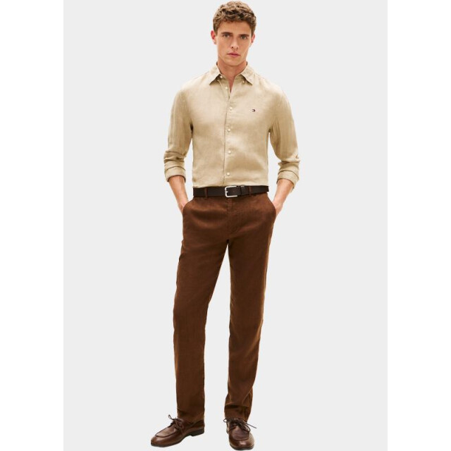 Tommy Hilfiger Casual hemd lange mouw pigment dyed li solid rf shir mw0mw41530/rbt 204796 large