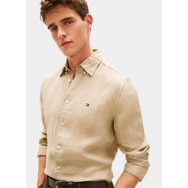 Tommy Hilfiger Casual hemd lange mouw pigment dyed li solid rf shir mw0mw41530/rbt 204796 large