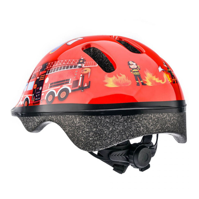 Meteor Kinder/kinder brandweerwagen fietshelm UTPP3773_blackred large