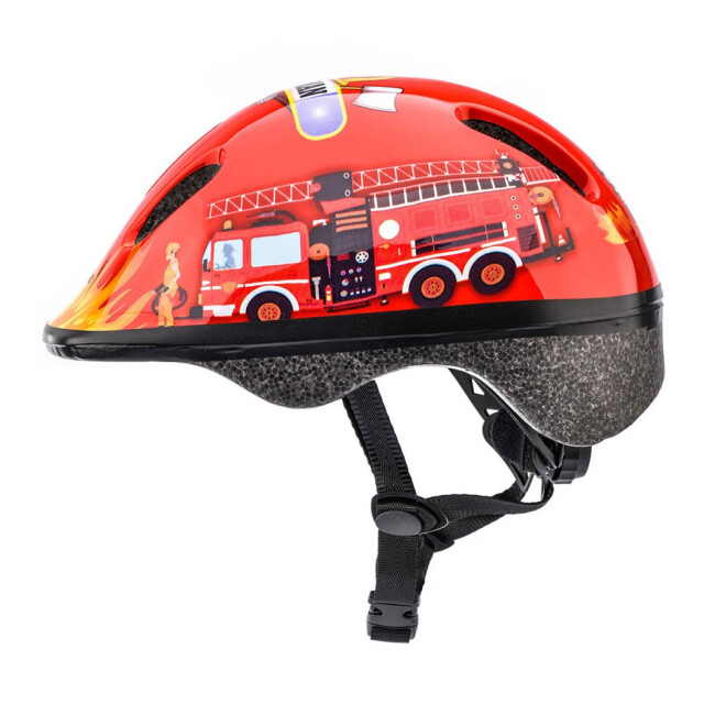 Meteor Kinder/kinder brandweerwagen fietshelm UTPP3773_blackred large