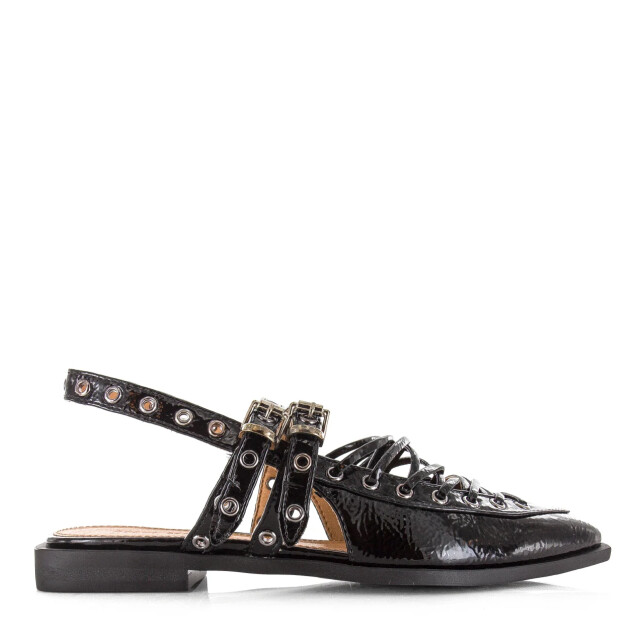 Steve Madden Galanti black patent slingback sandalen dames 11005075 02002 018 large