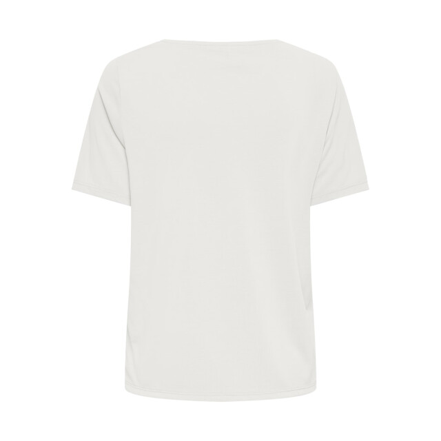 Only Onlfree life ss split v-neck top jrs off-white 4339.02.0133 large