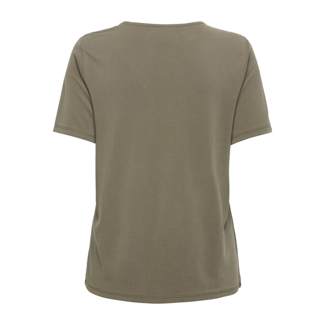 Only Onlfree life ss split v-neck top jrs taupe 4339.77.0066 large
