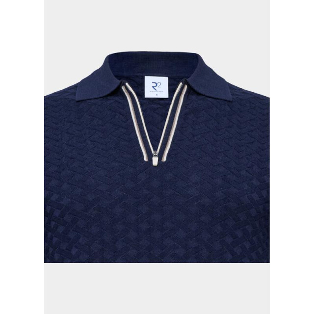 R2 Amsterdam Polo korte mouw zipper polo short sleeve cott 132.polo.018/010 203681 large