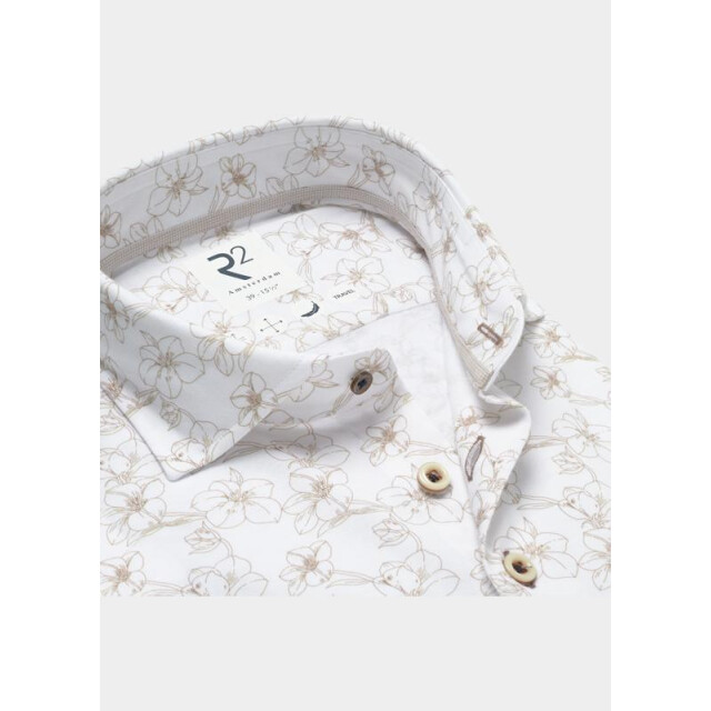 R2 Amsterdam Casual hemd lange mouw flower cotton sorona 132.wsp.006/045 203686 large