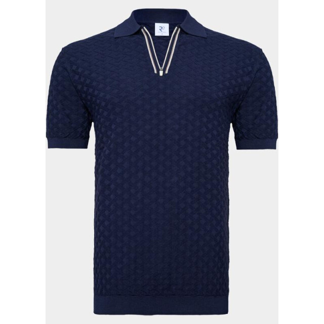 R2 Amsterdam Polo korte mouw zipper polo short sleeve cott 132.polo.018/010 203681 large