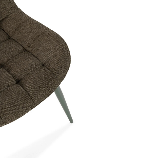 CaliCosy Stoelen set van 4 in gewatteerde stof met metalen poten h85 cm maË 3539317 large