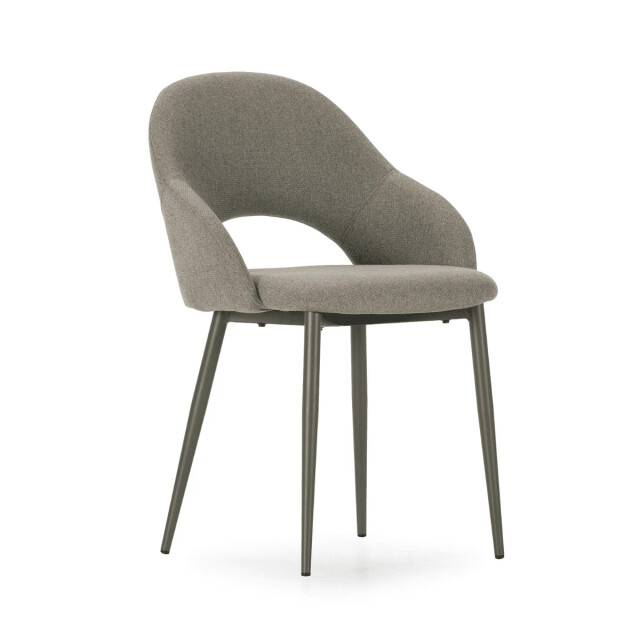CaliCosy Stoelen set van 2 in stoffen met metalen poten, h84 cm lila 3539154 large