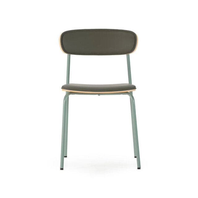 CaliCosy Stoelen set van 2 in kunstleer met metalen poten, h78 cm aya 3539101 large