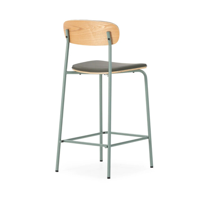 CaliCosy Barkrukken set van 2 in kunstleer met metalen poten, h95 cm tess 3539116 large