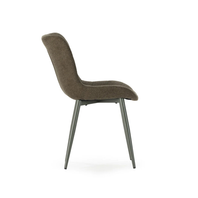 CaliCosy Stoelen set van 4 in gewatteerde stof met metalen poten h85 cm maË 3539317 large