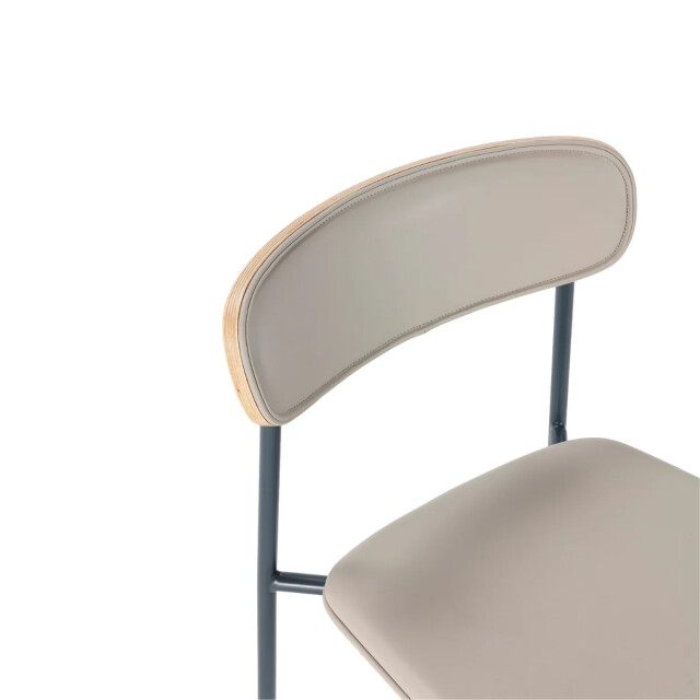 CaliCosy Stoelen set van 2 in kunstleer met metalen poten, h78 cm aya 3539100 large