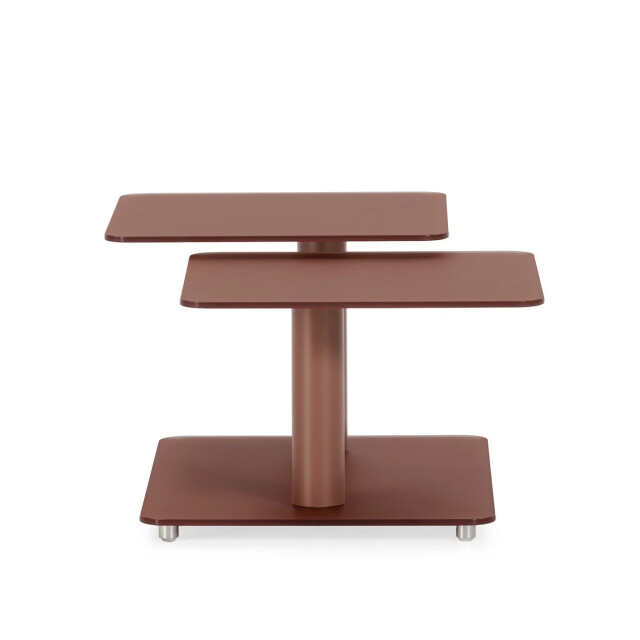 CaliCosy Salontafel met vierkante glazen bladen l114 cm kaya 3539093 large