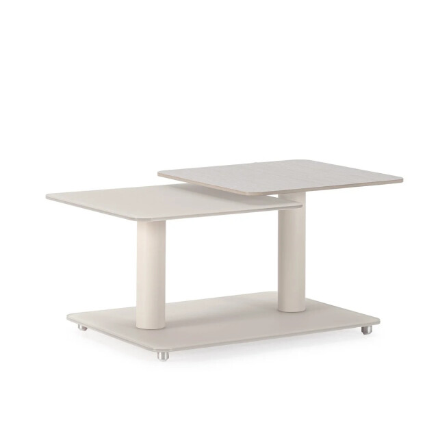 CaliCosy Salontafel met vierkante glazen bladen l114 cm kaya 3539091 large