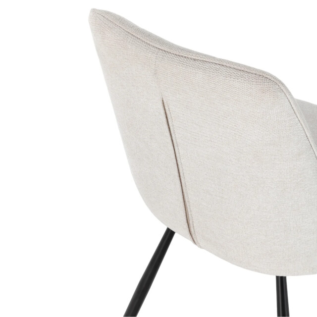 CaliCosy Stoelen set van 4 in stof met metalen poten, h85 cm nory 3539162 large