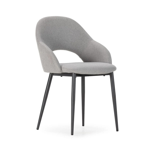 CaliCosy Stoelen set van 2 in stoffen met metalen poten, h84 cm lila 3539155 large
