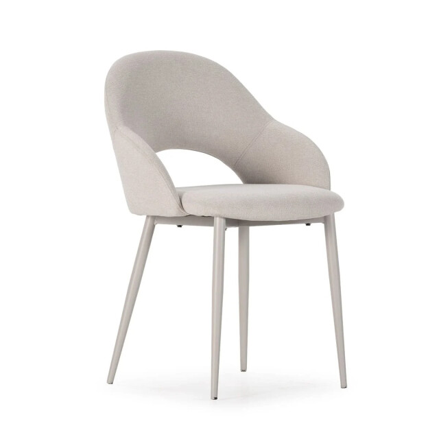 CaliCosy Stoelen set van 2 in stoffen met metalen poten, h84 cm lila 3539156 large