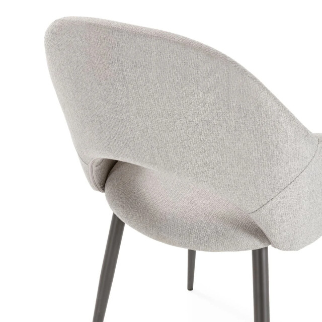 CaliCosy Stoelen set van 2 in stoffen met metalen poten, h84 cm lila 3539155 large