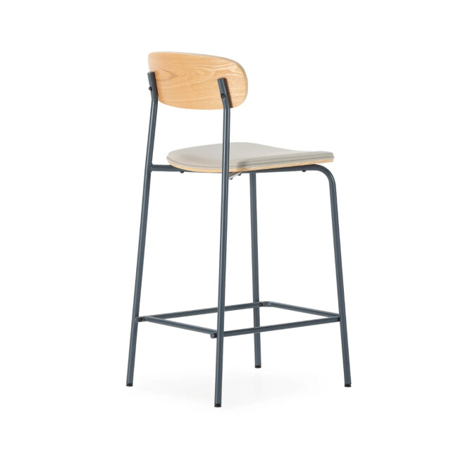 CaliCosy Barkrukken set van 2 in kunstleer met metalen poten, h95 cm tess 3539102 large