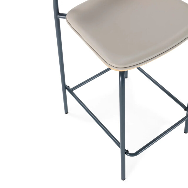 CaliCosy Barkrukken set van 2 in kunstleer met metalen poten, h95 cm tess 3539102 large