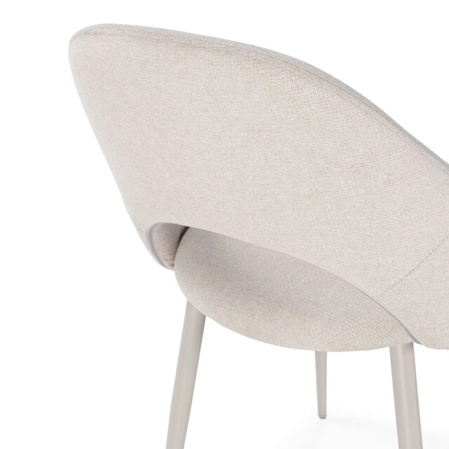 CaliCosy Stoelen set van 2 in stoffen met metalen poten, h84 cm lila 3539156 large