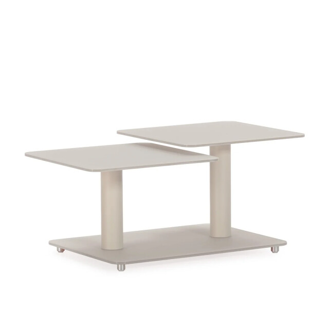 CaliCosy Salontafel met vierkante glazen bladen l114 cm kaya 3539092 large