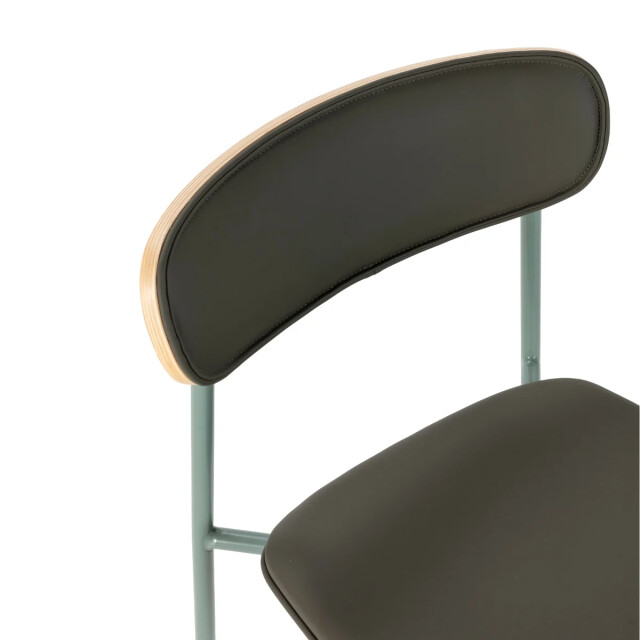 CaliCosy Stoelen set van 2 in kunstleer met metalen poten, h78 cm aya 3539101 large