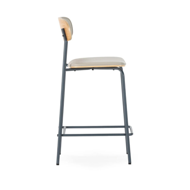 CaliCosy Barkrukken set van 2 in kunstleer met metalen poten, h95 cm tess 3539102 large