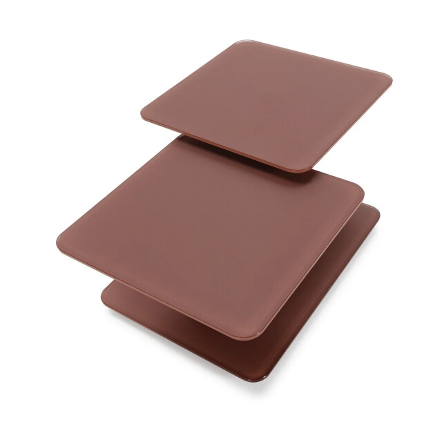 CaliCosy Salontafel met vierkante glazen bladen l114 cm kaya 3539093 large