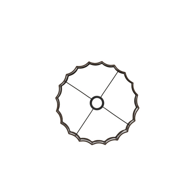 Light & Living Cilinder lampenkap disli donker Ø35cm 3013539 large