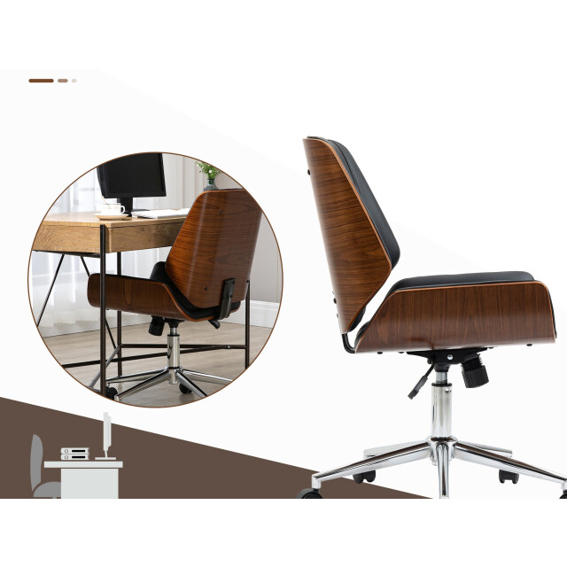 4goodz 4good bureaustoel met kantelfunctie -hoogteverstelbaar / bruin 3522809 large