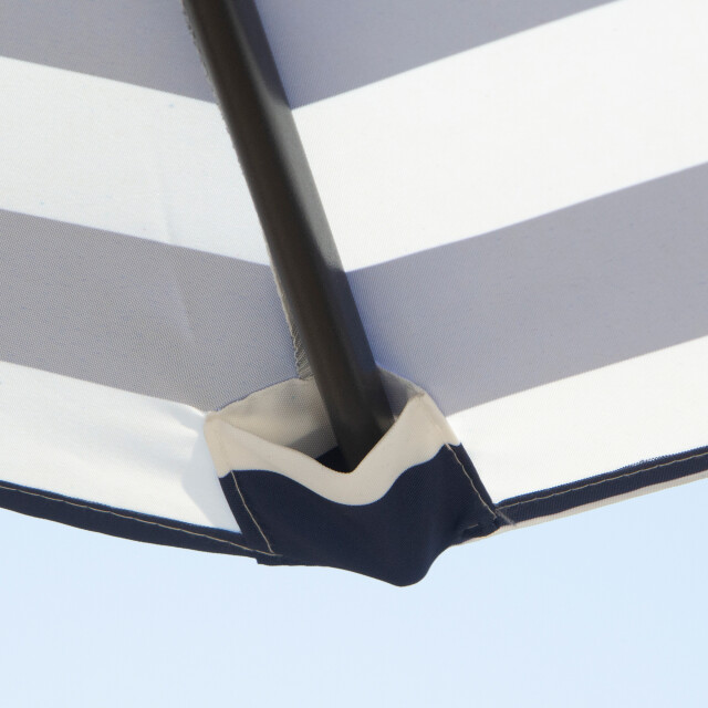 4goodz Parasol stalen buis kantelbaar streep Ø230 x 216 cm 3532158 large