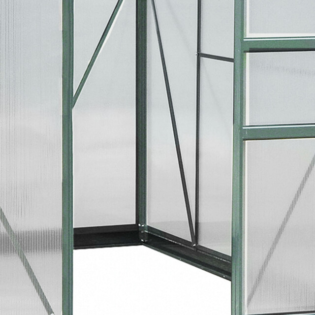 4goodz Tuinkas aluminium met polycarbonaat en kantelraam 190x252x201 cm 3539171 large