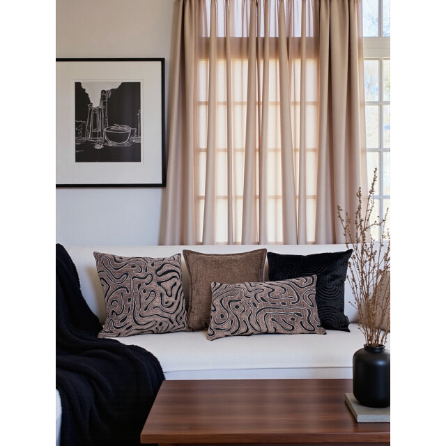 NOVÉE Sierkussen chenille flow | 30 x 50 cm | velvet/polyester 3662214 large