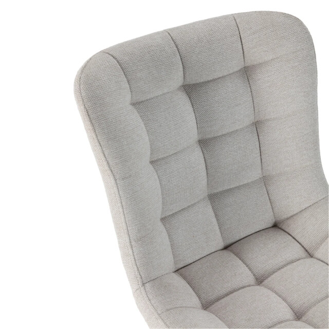 CaliCosy Stoelen set van 4 in gewatteerde stof met metalen poten h85 cm maË 3539241 large