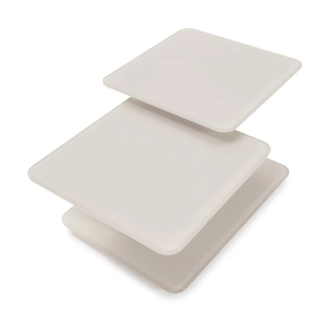 CaliCosy Salontafel met vierkante glazen bladen l114 cm kaya 3539092 large