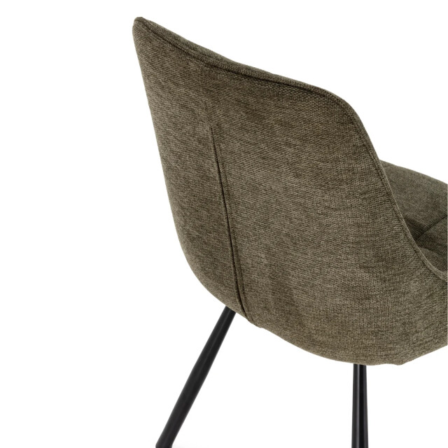 CaliCosy Stoelen set van 4 in stof met metalen poten, h85 cm nory 3539169 large