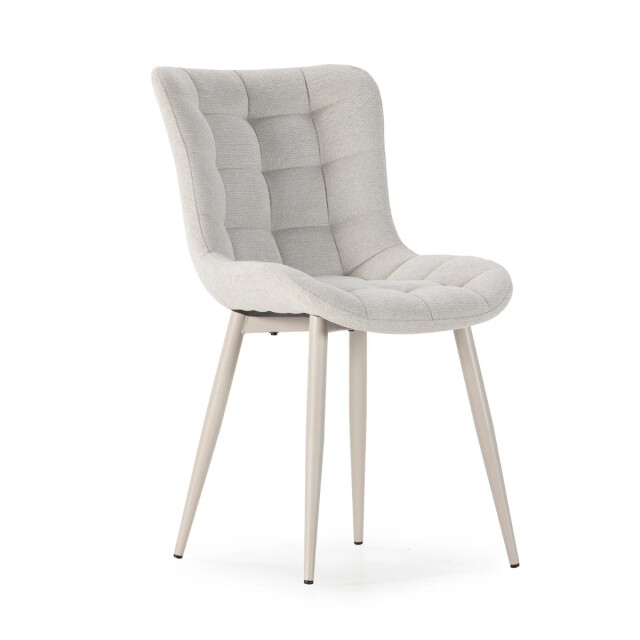 CaliCosy Stoelen set van 4 in gewatteerde stof met metalen poten h85 cm maË 3539241 large