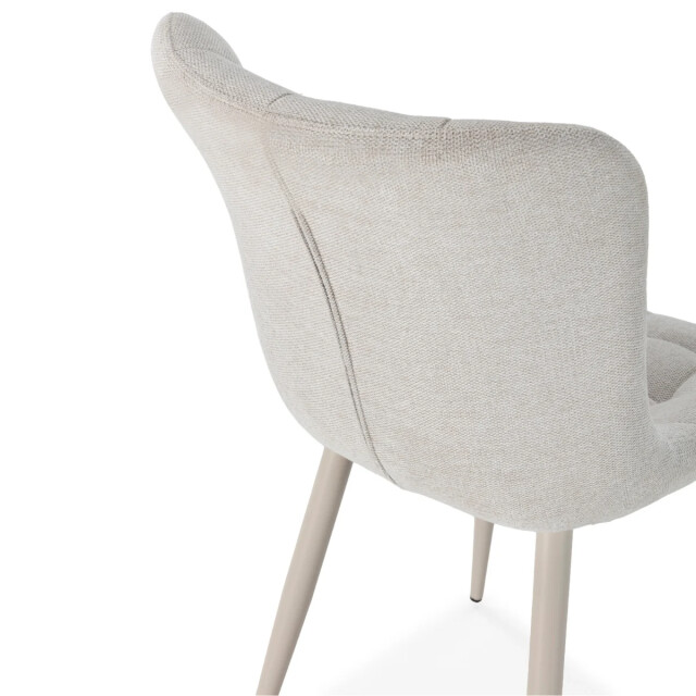 CaliCosy Stoelen set van 4 in gewatteerde stof met metalen poten h85 cm maË 3539241 large